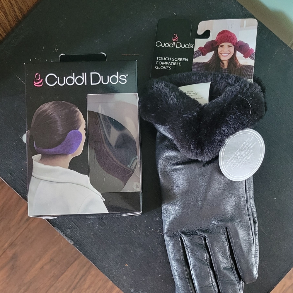 Cuddle Duds Ear Muffs and Winter Gloves